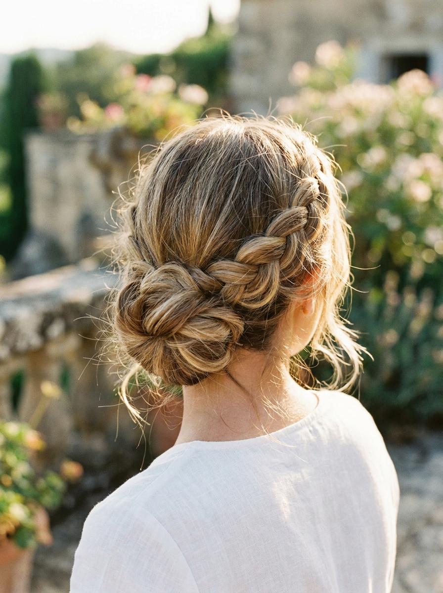 Sommerlicher Flechtdutt - Sommerfrisur für lange Haare